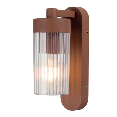 Applique extérieure LILI IP44 corten en aluminium pour E27 40W max.