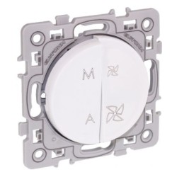Interrupteur VMC Square blanc avec stop - EUROHM 60225