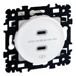 Chargeur Square blanc USB type-C 16W - EUROHM 60235