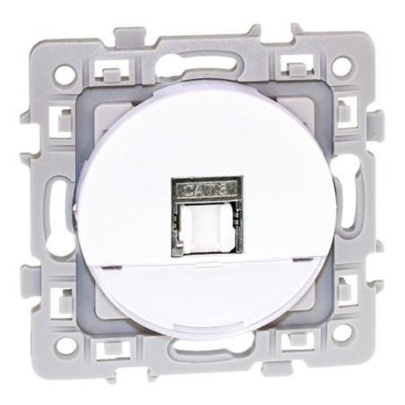 Prise RJ45 Grade 2TV catégorie 6 STP blanc Square