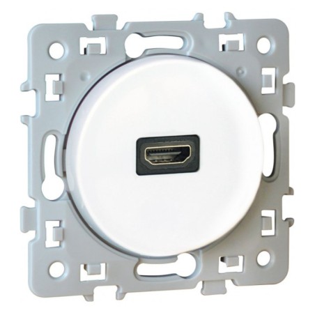 Prise HDMI blanc Square