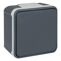 Bouton poussoir étanche IP55 anthracite Oxxo - EUROHM 60803