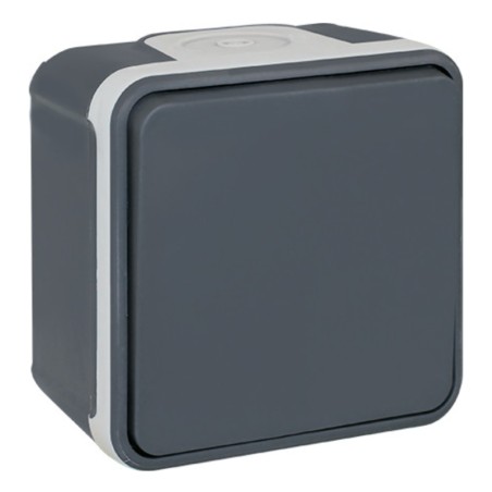 Bouton Poussoir étanche IP55 anthracite Oxxo