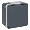 Bouton Poussoir étanche IP55 anthracite Oxxo