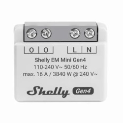 Compteur énergie Zigbee Wifi Matter 16A SHELLY EM Mini Gen4