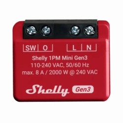 Micromodule Wi-Fi avec mesure énergie SHELLY 1PM Mini Gen3