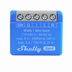 Micromodule Zigbee Wifi Matter 8A SHELLY 1 Mini Gen4