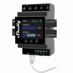 Module WiFi volets roulants rail DIN Shelly Pro Dual Cover