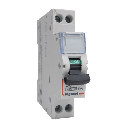 Disjoncteur 1P+N à vis C6 6A