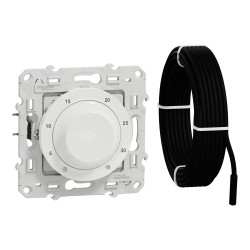 Odace thermostat 10A pour plancher chauffant avec sonde schneider S520507