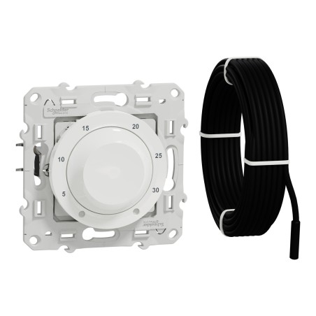 Thermostat blanc 10A pour plancher chauffant