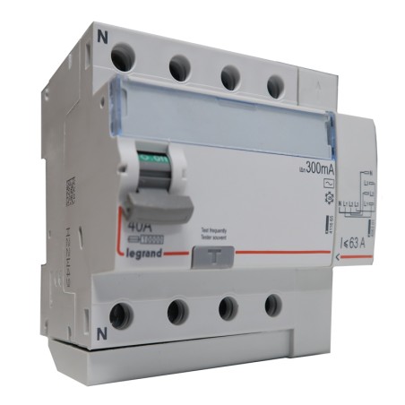 Interrupteur différentiel 4P 40A AC 300mA