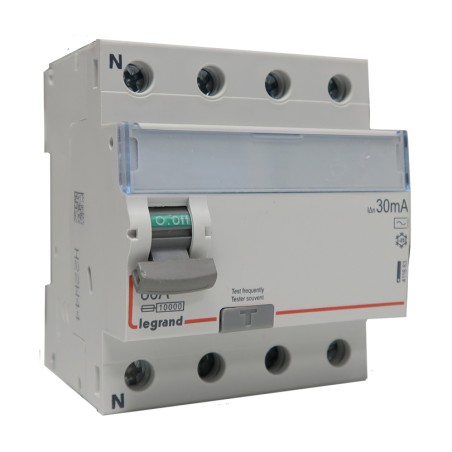 Interrupteur différentiel 4P 80A AC 30mA