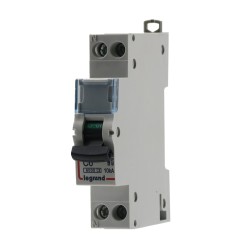 Legrand 407696 - Disjoncteur - U+N - C - 6000/10kA  - A vis - FC