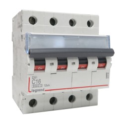 Disjoncteur 4P à vis C16 16A pour peigne - LEGRAND 407898