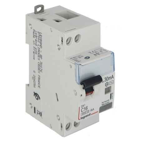 Disjoncteur différentiel U+N C16 4,5/6K AC 30mA