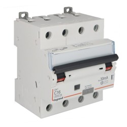 Disjoncteur différentiel 4P C16 6/10k AC 30mA - LEGRAND 411186