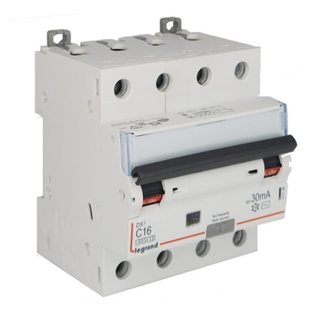 Disjoncteur différentiel 4P C16 6/10k AC 30mA