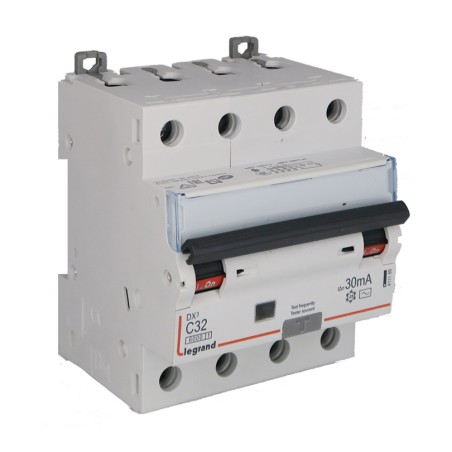 Disjoncteur différentiel 4P C32 6/10k AC 30mA