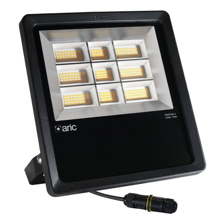 Projecteur extérieur TWISTER 4 120W 3000K Corps aluminium Noir