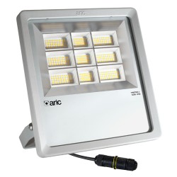 Projecteur extérieur TWISTER 4 120W 3000K Gris ARIC 51665