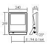 Projecteur extérieur TWISTER 4 83W