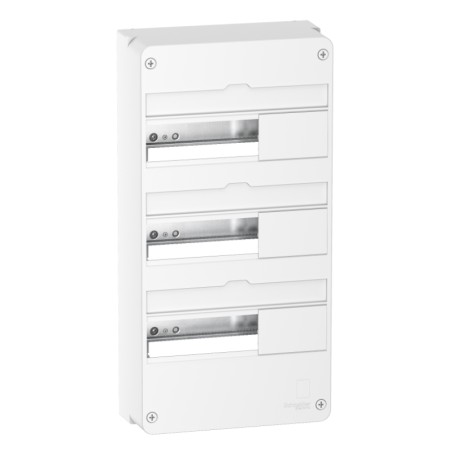 Coffret RESI9 Saillie 3 Rangées 13 Modules pour regrouper et protéger