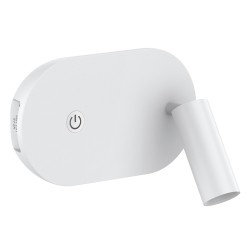 Applique liseuse LYRA 3W 3000K + chargeur USB ARIC 51825
