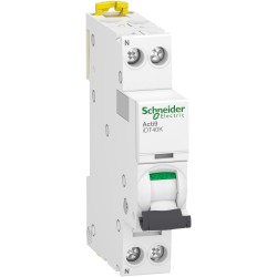 Disjoncteur IDT40 1P+N 20A 4,5kA courbe C Schneider A9P71620