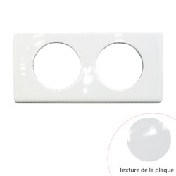 Plaque Céliane Porcelaine 2 postes - LEGRAND CP2302
