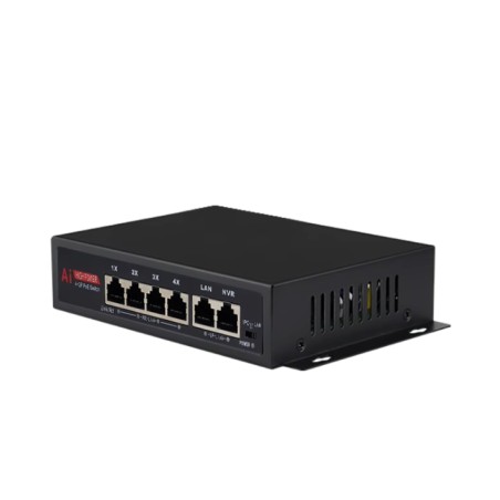 Switch Ethernet POE 4+2 ports