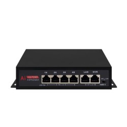 Switch Ethernet POE 4+2 ports 100 Mbit/s - OLTRIX VDISW001