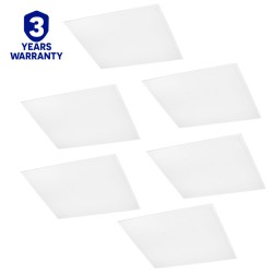 Panneaux LED 600x600mm 36W 4000K Lot de 6 - SLI035074NWPW-6U