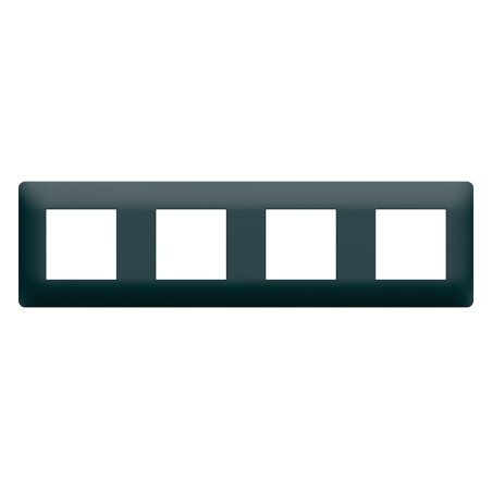 Essensya Plaque finition Anthracite 4 postes