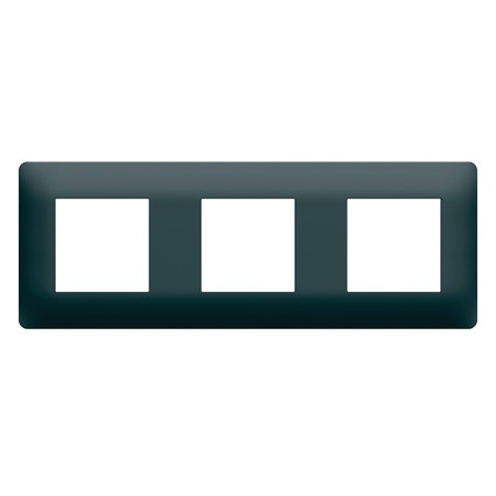 Essensya Plaque finition Anthracite 3 postes