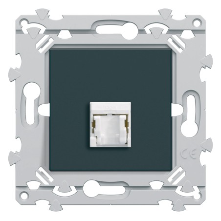Essensya Prise RJ45 catégorie 6 FTP 1 sortie simple Anthracite RAL 7021