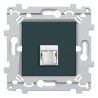 Essensya Prise RJ45 catégorie 6 FTP 1 sortie simple Anthracite RAL 7021