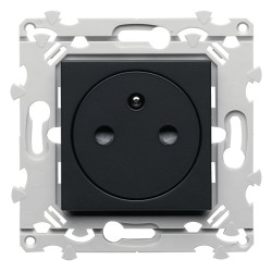Essensya Prise 2P+T affleurante Anthracite HAGER WE106A