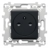 Essensya Prise 2P+T affleurante Anthracite