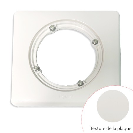 Plaque Céliane Blanc IP44 1 poste