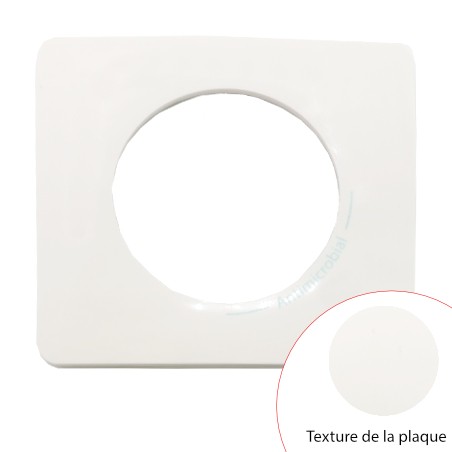 Plaque Céliane Blanc Antimicrobien 1 poste