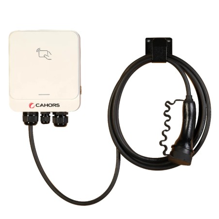 Borne de recharge BOXEO HOME 7,4kW avec 5 mètres de câble attaché