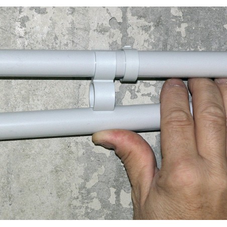 Fixation tube sur tube