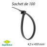 Collier câblage noir 4.5mm L.430mm
