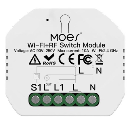 Micromodule WIFI Bluetooth RF433 1 canal 10A