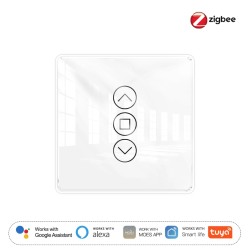 Interrupteur volets roulants Zigbee + RF433 MOES ZRS-EUC-3D
