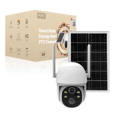 Caméra extérieure 4G avec panneau solaire MOES 4GCM-S52-EU