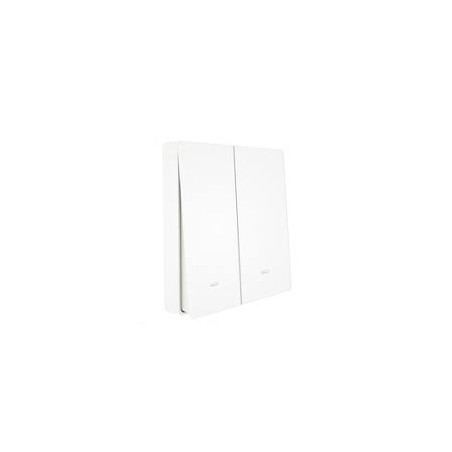 Interrupteur sans fil RF433 double Blanc