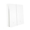Interrupteur sans fil RF433 double Blanc