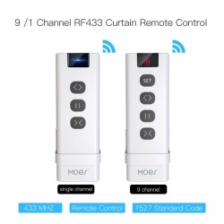 Télécommande RF433 volets roulant 1 canal MOES YK2169